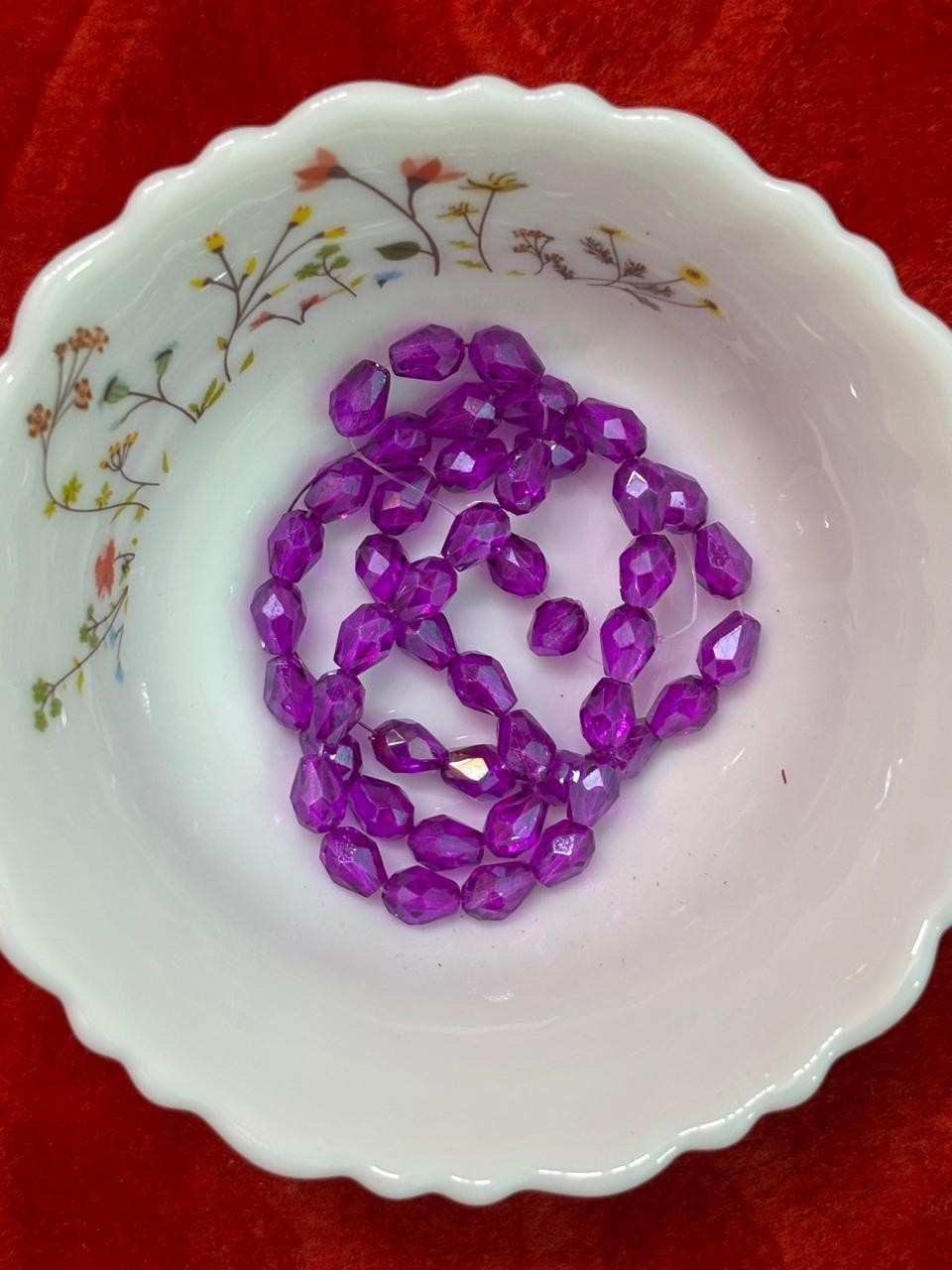 drop crystal beads purple drop crystal beads purple