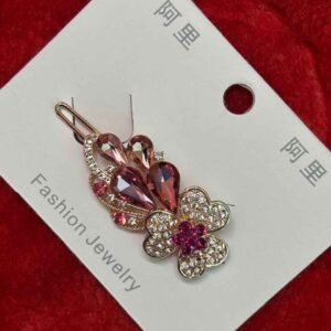 white fancy stone clips