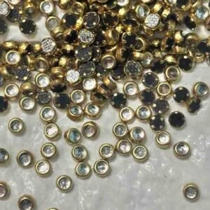 round kundans white 3mm