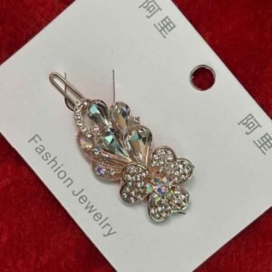 white fancy stone clips