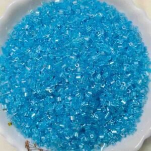 2mm cutdanatube beads sky blue